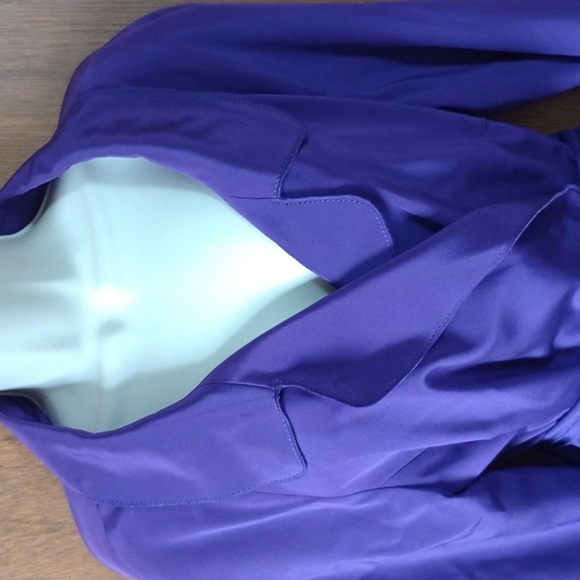 Elie Tahari Silk Satin Wrap Trench Coat size L - Picture 6 of 9